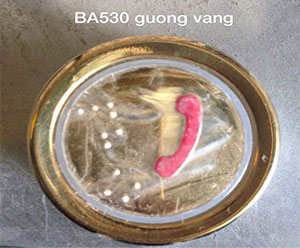 Nút Tròn BA530 Gương Vàng